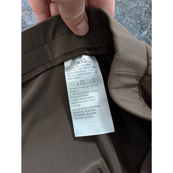 Susan Graver Liquid Knit Ankle Pants‎ women's 2XP  petite tan taupe neutral - Picture 5 of 6